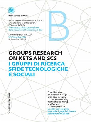 cover image of I gruppi di ricerca sfide tecnologiche e sociali--Groups Research on kets and SCS
